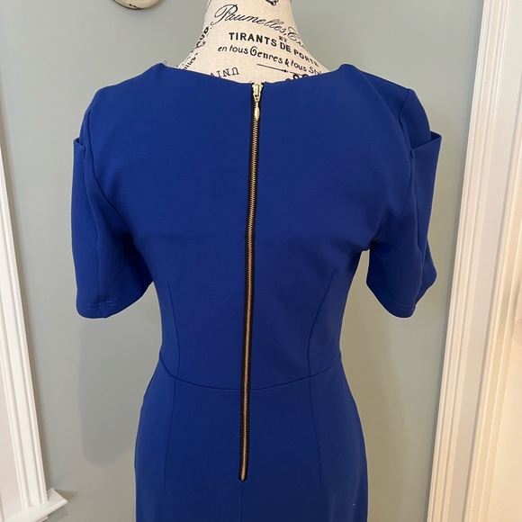 MaryCrafts Royal Blue Sheath Dress | Size 4 | Midi | Like New - Picture 5 of 12